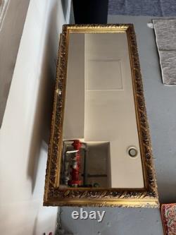 Antique Early 1900's Oak Medicine Wall Storage Cabinet with Mirror