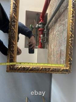 Antique Early 1900's Oak Medicine Wall Storage Cabinet with Mirror