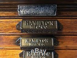 Antique Early 1900's Restored 25 Drawer Printers Cabinet By Hamilton MFG. CO