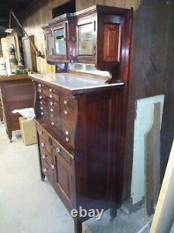 Antique Early 1900's Solid Wood Dentist Sterilizer Cabinet