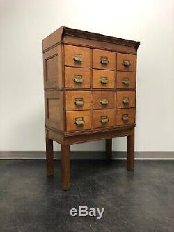 Antique Early 20th Century Tiger Oak Barrister File Cabinet