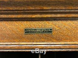 Antique Early 20th Century Tiger Oak Barrister File Cabinet