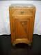 Antique Eastlake Oak Half Commode Stand Withmarble Top Beautiful Piece