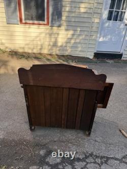 Antique Eastlake Victorian Walnut Washstand/Commode Cabinet Late 1890s