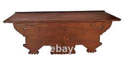 Antique Eastlake Wall SHELF Aesthetic Victorian 24W X 7.5H X 9L