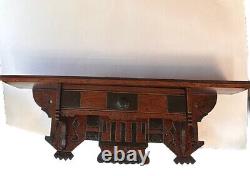 Antique Eastlake Wall SHELF Aesthetic Victorian 24W X 7.5H X 9L