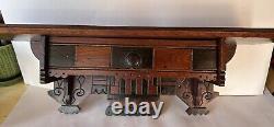 Antique Eastlake Wall SHELF Aesthetic Victorian 24W X 7.5H X 9L