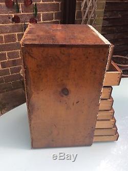 Antique Engineers Cabinet Filing Drawers Oak Vintage Collector