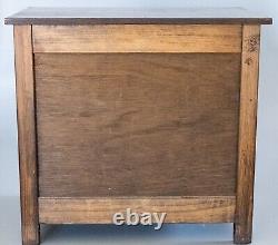 Antique English Carved Oak Dwarf Cupboard