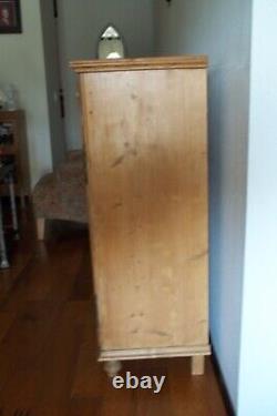 Antique English Pine Primitive Jelly Cupboard/cabinet/pie Safe