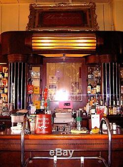 Antique European Mahogany Art Deco Front & Back Bar Used in 2 Movies Hoffa