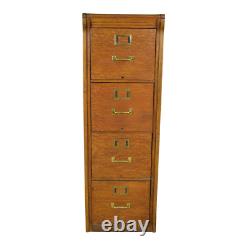 Antique File Cabinet, Oak Lawyers/Bankers File Drawers #21510