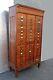 Antique Filing Oak Letter File Cabinet The M. Ohmer's Sons 48 Slots Amberg Patent