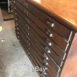 Antique Flat File and Communion Cabinet from Catholic Church