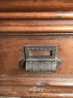 Antique Flat File and Communion Cabinet from Catholic Church