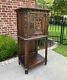 Antique French Cabinet Vestry Altar Wine Bar Sacristy Cabinet Gothic Oak Small