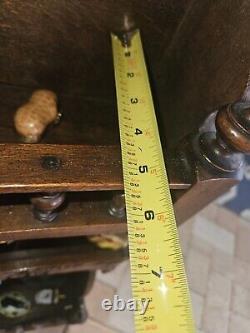 Antique French Carved Walnut Wall Cabinet