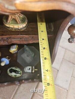 Antique French Carved Walnut Wall Cabinet