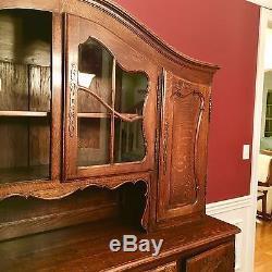 Antique French Country China Cabinet Dining Room Early 1900's