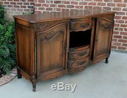 Antique French Country Sideboard Server Buffet Cabinet Cupboard Oak Louis XV