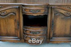 Antique French Country Sideboard Server Buffet Cabinet Cupboard Oak Louis XV