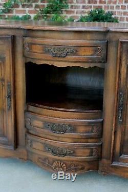 Antique French Country Sideboard Server Buffet Cabinet Cupboard Oak Louis XV