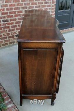 Antique French Country Sideboard Server Buffet Cabinet Cupboard Oak Louis XV