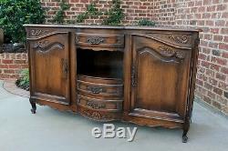 Antique French Country Sideboard Server Buffet Cabinet Cupboard Oak Louis XV