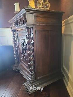 Antique French Gothic Cabinet