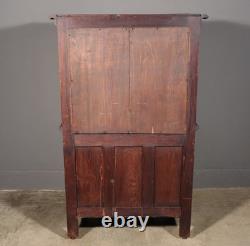Antique French Gothic Revival Cabinet/Bar Cabinet in Highly Carved Chestnut Wood