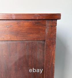 Antique French Gothic Solid Walnut Night Stand/Cabinet With Detailed Carvings