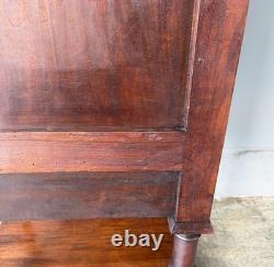 Antique French Gothic Solid Walnut Night Stand/Cabinet With Detailed Carvings