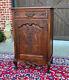 Antique French Louis Xv Style Cabinet Cupboard W Drawer Carved Oak Tall 1920s