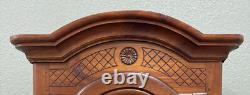 Antique French Louis XVI Armoire Cupboard Linen Cabinet Bonnetiere Mahogany