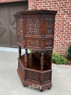 Antique French Vestry Cabinet Sacristy Altar Vestment Wine Cabinet Bar Catholic