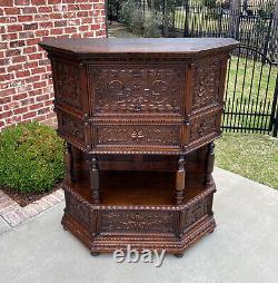 Antique French Vestry Cabinet Sacristy Altar Vestment Wine Cabinet Bar Catholic