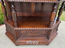 Antique French Vestry Cabinet Sacristy Altar Vestment Wine Cabinet Bar Catholic