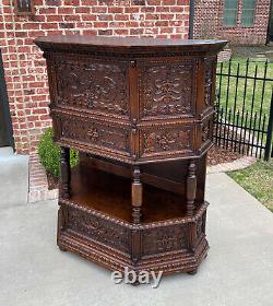 Antique French Vestry Cabinet Sacristy Altar Vestment Wine Cabinet Bar Catholic