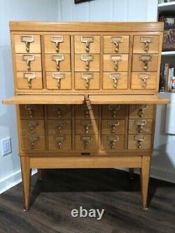 Antique Gaylord Bros 30 Drawer Card Catalogue/File Cabinet. SHIPPING POSSIBLE