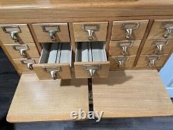 Antique Gaylord Bros 30 Drawer Card Catalogue/File Cabinet. SHIPPING POSSIBLE