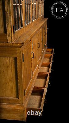 Antique General Store Display Cabinet