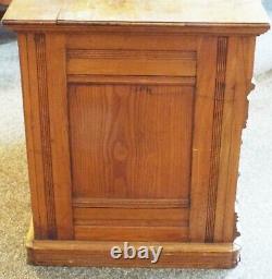 Antique George A. CLARK Clark's O. N. T. 6 Drawer Oak SPOOL CABINET General Store