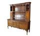 Antique Georgian Period English Oak Welsh Dresser Pewter Cupboard Buffet Hutch