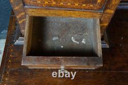 Antique Georgian Period English Oak Welsh Dresser Pewter Cupboard Buffet Hutch