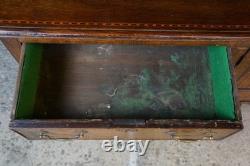 Antique Georgian Period English Oak Welsh Dresser Pewter Cupboard Buffet Hutch