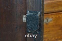 Antique Georgian Period English Oak Welsh Dresser Pewter Cupboard Buffet Hutch