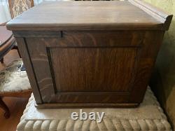 Antique Globe Wernicke Oak Index Card File Catalogue 6 Drawer Cabinet USA Heavy