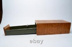Antique Globe Wernicke Oak Library Card Catalog File Drawer Cabinet Cincinnati
