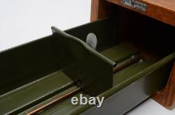 Antique Globe Wernicke Oak Library Card Catalog File Drawer Cabinet Cincinnati