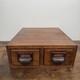 Antique Globe Wernicke Police Library Card Catalog File Cabinet 2 Drawer Rare